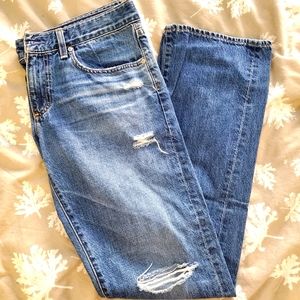 AG tomboy relaxed straight jeans sz30R